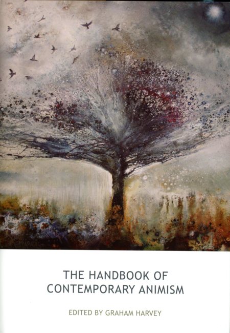 Stewart Edmundson's 'Return of the Fieldfares' on the cover of the Handbook of Contemporary Animism.